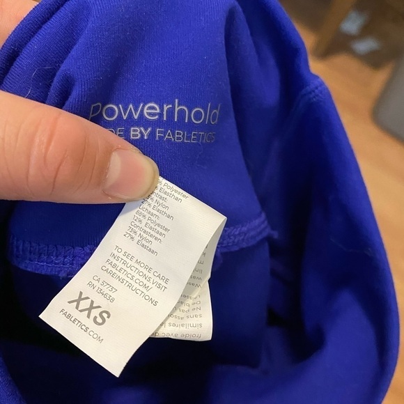 Fabletics powerhold high waisted color block leggings - Picture 4 of 5
